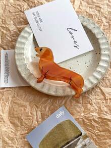 1pc Unique Pet Dog Corgi/Shepherd Shaped Hair Claw Clip, New Design For Women, Hairstyle Decor, Holiday Gift Fall Hair Accessories Autumn Hair Clips Leopard Print Hair Clutch Fashion Clips For Hair Elegant Winter For Vacation Outfits Woman