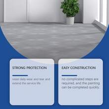 三合一地板漆：地面防水、耐磨、防渗透、快干、家用地板底漆，适用于建筑工地