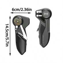 [جهاز تحكم في ألعاب الكمبيوتر اللوحي] وحدة تحكم لاسلكية متنقلة ارجونوميكية للألعاب المحمولة، ذراع تحكم بأزرار إطلاق للألعاب المحمولة، مسدس إطلاق، يعزز تجربة اللعب، هدية مثالية لعيد الميلاد ، عيد الميلاد ، الأولاد