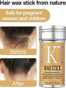 ikt 光滑服帖背头造型套装，包含发蜡、边缘梳、尖尾梳、猪鬃刷和发髻器，助您打造光滑服帖的发型 - 黑色 - 查看 4