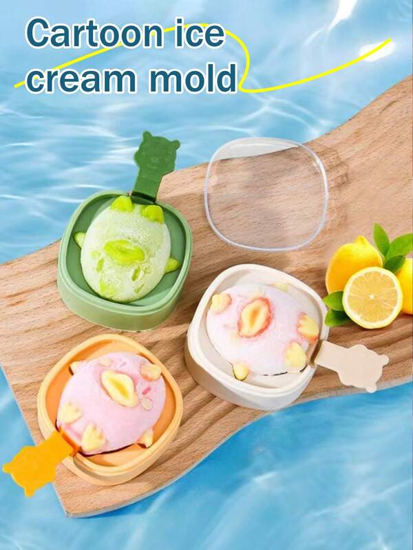 3 piezas de molde reutilizable para helados, fácil desmoldado, fabricante de paletas de hielo DIY, molde casero para paletas de hielo