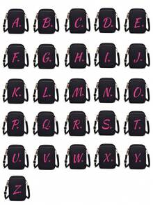 1pc Fashionable And Simple Cross-Body Walking Mini Bag, Vertical Coin Purse With Mobile Phone Pocket, Casual Travel Back To School Gift - Black - View 3