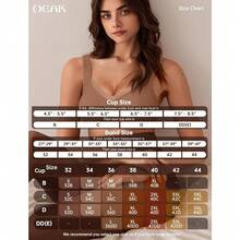 OEAK Womens Wireless Bras V Mesh Comfortable Bralette Supportive Tshirt Bra No Underwire Seamless Push Up Everyday Bras - Khaki - View 6