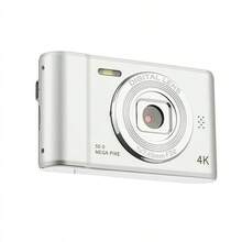 Professional Camera With 4K CCD Sensor|50MP Ultra HD Resolution|2.4-Inch Screen|Mini Portable Body|Perfect For Selfies On Student Travel - White - View 2