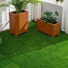 10/20/30 Piezas Baldosas de césped sintético extraíbles e intercambiables, Césped artificial de alta calidad adecuado para patios exteriores, áreas de juego, jardines, decoración del hogar, amigable con las mascotas, césped suave, 30*30cm