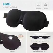 1pc 3D Contoured Sleep Eye Mask, Suitable For Back And Side Sleepers - Blackout Eye Mask, Comfortable - Multicolor - View 6