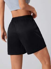 3pc 2pc 1pc Women's Sports Shorts, Portable Double Pocket Drawstring Casual Shorts, Made Of Comfortable Breathable Loose Fabric, Suitable For Outdoor Running Cycling Sports Gym Casual Women's Shorts - 彩色 - 查看 7