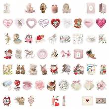 120PCS Aesthetic Stickers Vinyl Aesthetics Stickers For Scrapbooking, Diary, Laptop, Bumper, Skateboard, Water Bottle, Computer, Phone, Cartoon, Hard Hat, Car Stickers And Decals - Multicolor - View 3