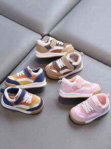 Zapatos deportivos para bebé/niño pequeño con diseño de fácil de poner y quitar, para primavera y otoño. Suela blanda antideslizante, puntera redonda, para niños y niñas de 0 a 4 años. Zapatillas planas casuales
