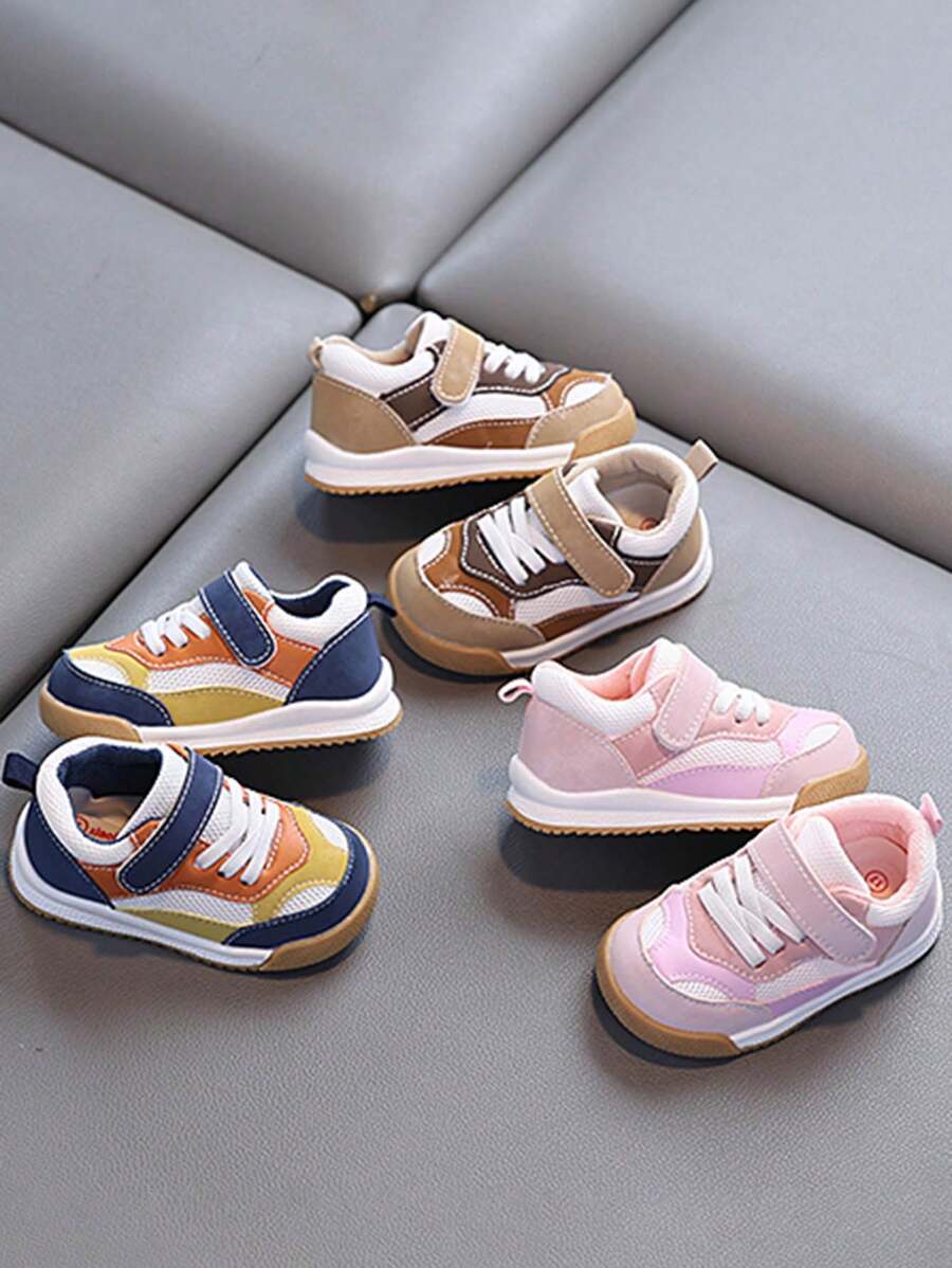 Zapatos deportivos para bebé/niño pequeño con diseño de fácil de poner y quitar, para primavera y otoño. Suela blanda antideslizante, puntera redonda, para niños y niñas de 0 a 4 años. Zapatillas planas casuales