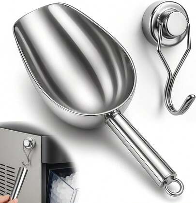 Stainless Steel Scoop Freezer With Magnetic Hook - Scoop Profile Opal 2.0 Nugget Maker, Kitchen Bucket Bar Party Accessories
