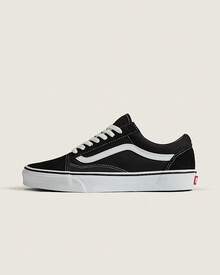 Vans Giày trượt ván Unisex Old Skool Đen/Trắng - Đen và trắng - Xem 2