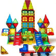 圣诞装饰 40 件或 60 件磁性积木套装,大号儿童玩具,DIY 磁铁设计师建筑套件(随机颜色),节日完美礼物,儿童圣诞玩具,磁性玩具,书房建筑,磁性积木,儿童玩具,磁性玩具,磁性积木,儿童玩具,玩具 - 彩色 - 查看 10