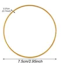 5/10/20pcs 75mm 80mm Handmade Personalized Wedding Gifts, Preferences, Gold Circle Decorative Accessories For Shower Gifts