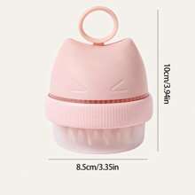 1 peça Escova de Massagem de Xampu com Cabeça Dupla Fofa, Escova de Xampu de Limpeza do Couro Cabeludo Multi-Função de Silicone, Adequada para Lavagem de Cabelo e Banho