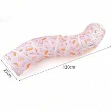 1 件猫隧道多种款式胡萝卜印花可折叠宠物猫隧道藏身帐篷适用于兔子豚鼠通道室内玩耍睡眠休息小猫小狗互动玩具拼图锻炼隐藏训练用品 - 彩色 - 查看 6