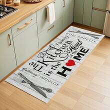 1pc/2pcs Kitchen Mat Set - Knife Fork Spoon Pattern Kitchen Decor Mat, Suitable For Sink, Bedroom, Living Room, Dining Room, Kitchen Floor Mat, Absorbent Drainage Mat, Suitable For Kitchen, Living Room, Entrance, Balcony, Home Decor, Anti-Stain, Cafe, Bar, Holiday, Party, Bedroom, Bath Mat, Room Decor - Multicolor - View 10
