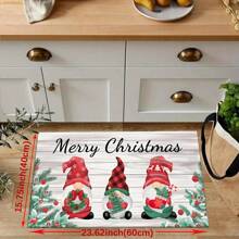 1 buc Covor Decorativ de Alergător de Toamnă cu Camion Retro de Crăciun, Covor de Alergător Antiderapant cu Pitici de Crăciun, Covor de Bucătărie Lavabil cu Fermieri, Folosit pentru Coridoare, Spălătorii, Pasaje de Verandă, Preșuri de Toamnă.