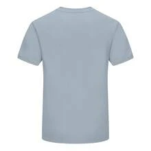 Adidas 战斗系列男士宽松休闲运动T恤，夏季 - 霧霾藍 - 查看 2