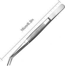 Stainless Steel Tweezers, With Curved Serrated Tip Multipurpose Sewing Machine Tweezers Forceps For Craft Repairing (2 Pcs Set) - 1 Count (Pack Of 1) - View 4