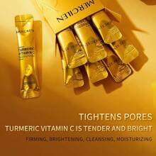 10 piezas Mascarilla facial hidratante y reafirmante con arándano, cúrcuma y vitamina C, de 6g cada una - Limpieza, hidratación, reafirmación, anti-arrugas, apta para todo tipo de piel, para hombres y mujeres