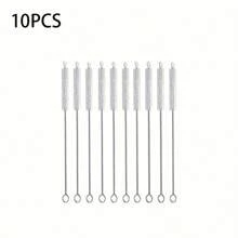 5/10Pcs Premium Stainless Steel Cleaning Brushes - Reusable, Rust-Resistant, And Gentle On Surfaces - Perfect For Cleaning Glass, Silicone, Metal Straws, And More, Ideal Easter Gift