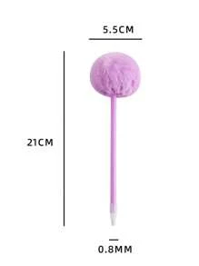 Plastic Hairball Pen Cartoon Cute Student Hand Account Pen Girl Heart School Wedding Gift Pen, Suitab, Back To School, School Supplies, Kawaii Stationery, Colors For School, Stationery, Writing Pens Back To School