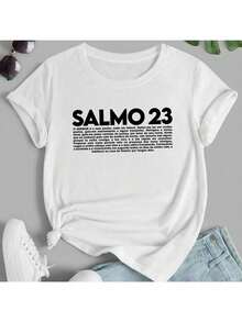 T-Shirt Psalm 23 Christian Biblical The Lord Is My Shepherd - trắng - Xem 1