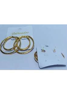 KITS OF 2 PAIRS OF PLATED EARRINGS - KIT 01 - View 3