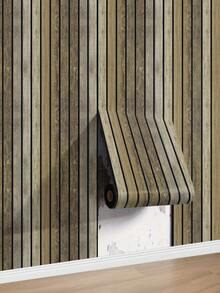 1 Rotolo di carta da parati autoadesiva, pannelli murali a griglia in legno 3D, impermeabile e resistente all'umidità, adesivi per pareti a griglia verticale rinforzati, adatti per decorare soggiorni, soffitti, uffici e camere da letto - Multicolore - Visualizzare 18