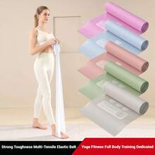 Yoga Resistance Bands For Working Out Exercise Bands Fitness Training Pilates Gym Stretch Elastic Band Home Stretching Resistance Strap For Beginners Ladies Body Latin Dance Stretch Strap