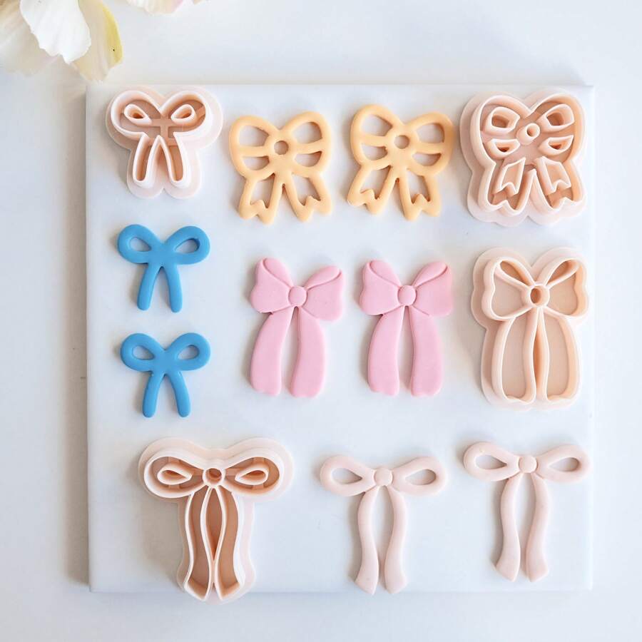 1pc Bow Polymer Clay Cutter Spring Themed Clay Handicraft Product, Suitable For DIY Jewelry Making, Polymer Clay Tools - bow - View 1