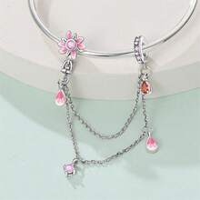 1Count DIY 手链独特而浪漫，太阳和月亮、灯泡、雏菊元素 DIY 手链受到独特守护，制作精致独特的珠宝、生日礼物、毕业礼物等