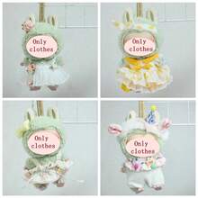 仅 1 件衣服（无娃娃），适合 17 厘米第一代/第二代/第三代娃娃替换装的衣服，悬挂配件