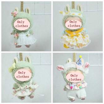 仅 1 件衣服（无娃娃），适合 17 厘米第一代/第二代/第三代娃娃替换装的衣服，悬挂配件