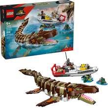 LEGO Brick-Built Mosasaurus Boat Mission Toy Dinosaur Set 76974, Fun Action Figure For Kids And Adventure Fans, Sea Dinosaur Building Playset, Gift For Boys And Girls - 76974 - View 1