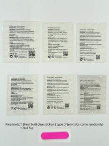 30 Pcs Glossy Short-Oval Press On Nails Brown Cat'S Eye False Nails With Leopard Print Reusable False Nails For Women Nail Supplies Nails