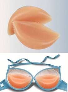 1/2 Paia di Busti in silicone, Imbottiture per reggiseni Push Up, Imbottiture per Reggiseni, Imbottiture per Seno e Scollatura, - Un modo invisibile per aumentare la taglia del seno perfetti per costumi da bagno, bikini, reggiseni e abiti