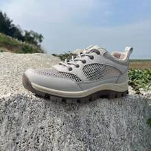 Outdoor Sports Solid Color Breathable Sports Fabric Mesh Splice, Suitable For Hiking, Traveling, Trekking, Outdoor Holiday, All Seasons