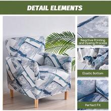 Local Delivery - Banquet Armchair Slipcover Printed Chair Covers With Arms Stretch Club Chair Slipcover Soft Armchair Sofa Covers Anti-Slip Furniture Protector For Dogs Pets Home Living Room Decor, 14 - 19 - 查看 7