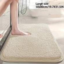 1 件浴室地毯加厚，防滑柔软毛绒吸水地垫，浴室配件和家居装饰，适合家庭客厅厨房卧室农舍厨房地毯春夏秋冬感恩节万圣节圣诞节礼物 PVC TPR