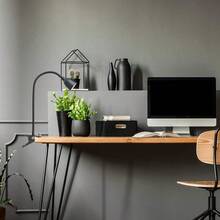 TXHF NHCLPOLBK Olivia LED Clamp Light Desk Lamp With Flexible Gooseneck 3 Brightness Levels And 3 Color Modes Black - Black - View 6