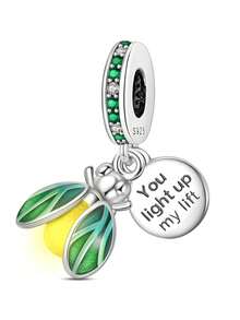 镀银吊坠猫萤火虫兔子蝴蝶动物系列吊坠饰品吊坠球适用于手链DIY女士饰品 - 多 - 查看 16