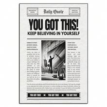 1/3/6 件装报纸印刷品，墙面艺术，复古杂志海报，浴室墙面装饰画，宿舍复古装饰，家居装饰，无框墙面装饰 - 黑與白 - 查看 21