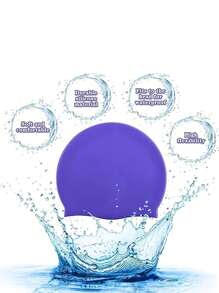 1/7 Pacote de Toucas de Natação de Silicone Sólidas para Adultos, Toucas de Natação à Prova d'Água, Toucas de Piscina Antiderrapantes, Elásticas Adequadas para Cabelos Longos e Curtos - Sete Cores