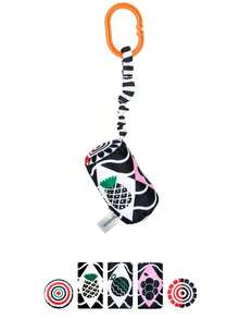 悬挂拼图黑白摇铃鼓，几何新生儿摇铃玩具，婴儿摇铃，黑白摇铃，悬挂卡通摇铃玩具 - 彩色 - 查看 8