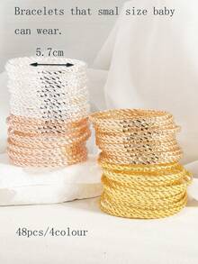 12 件独特设计女孩/女孩编织绳手链