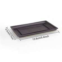 Maceta de plástico imitación Zisha cuadrada y rectangular, maceta para bonsái, contenedor pequeño para plantas en maceta, maceta para plantas suculentas