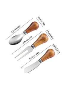 1pc/3pcs Butter Knife, Spread Knife For Spreading Peanut Butter, Jam, Mini Butter Knife, Cheese Knife, Standing Design