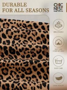 1 Stück braune klassische Leoparden-Muster Spannbettlaken, Baum Zweige Matratzenschoner, Valentinstag Matratzenbezug für Bett, Betttuch, weich und atmungsaktiv, für alle Bettgrößen - Twin, Full, King, Queen, Tiefe Tasche bis zu 29,8 cm, Schul-Schlafsaal Bettwäsche